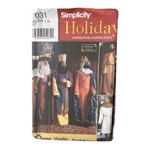 Simplicity 7031 Mens Nativity Costume Pattern Size L-XL Kings Shepherds UNCUT